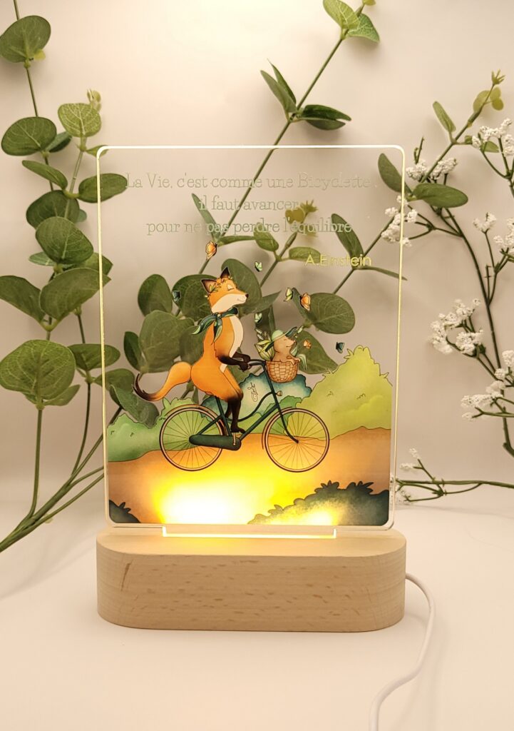 lampe personnalisée mes premiers printemps