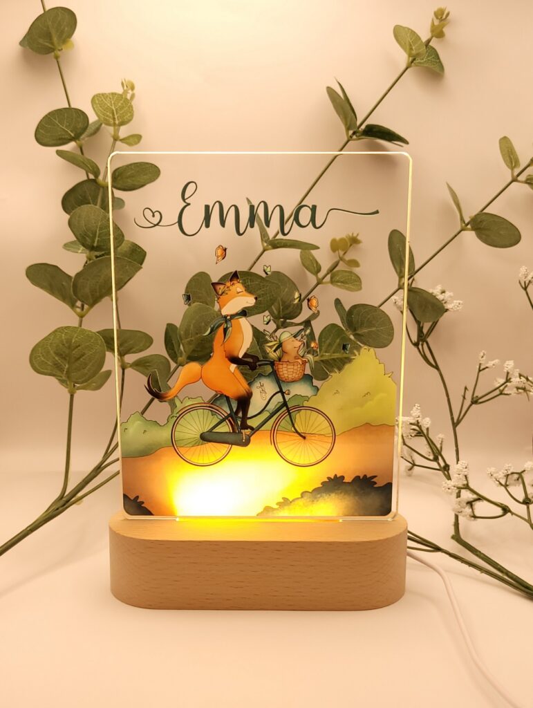 lampe personnalisée mes premiers printemps